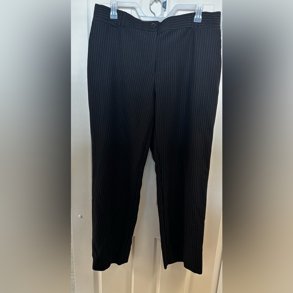 Avenue Pinstripe Work Pants Size 18 Tall - Picture 2 of 9